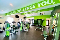 Modern Fitness Center with TRX Equipment